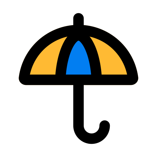 parasol Generic Outline Color ikona