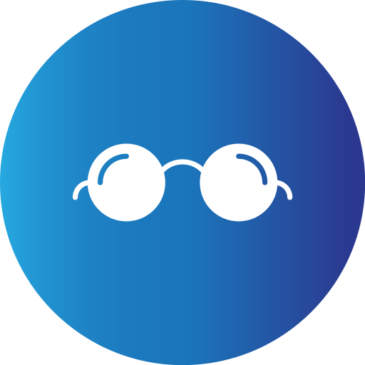 眼鏡 Generic Blue icon