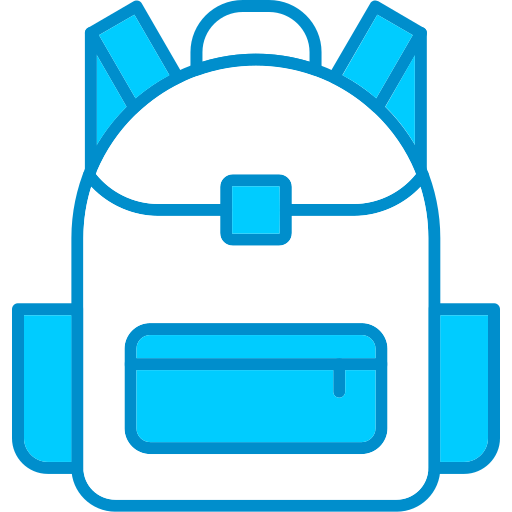 sac d'école Generic Blue Icône
