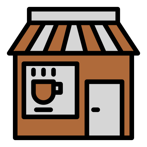 coffeeshop Generic Outline Color icoon