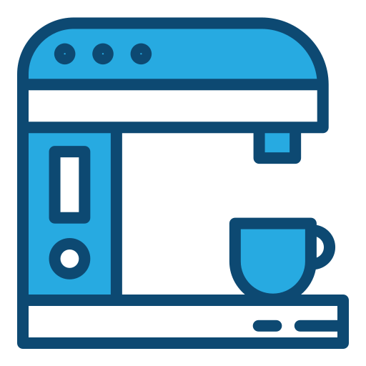 Coffee maker Generic Blue icon