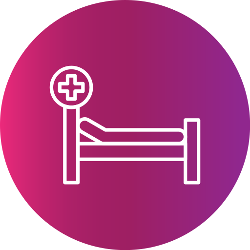 Hospital bed Generic Flat Gradient icon