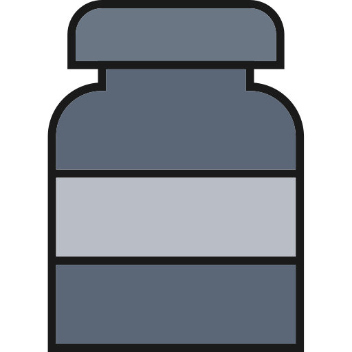 butelka pigułki Generic Outline Color ikona