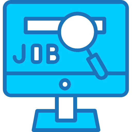 Job search Generic Blue icon