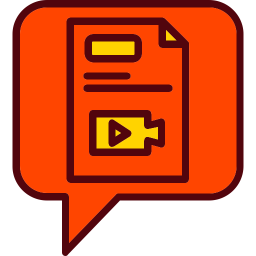 Vlog Generic Outline Color icon