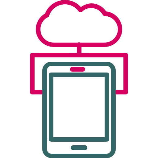 Mobile cloud Generic Outline Color icon