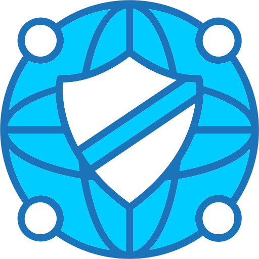 la seguridad cibernética Generic Blue icono