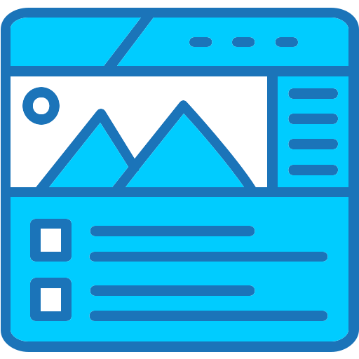 web-design Generic Blue icon