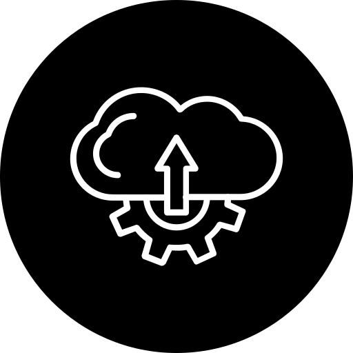 Cloud uploading Generic Glyph icon