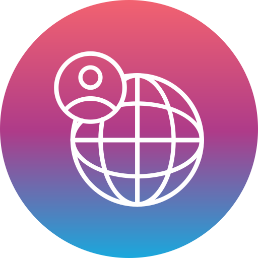 Światowy Generic Flat Gradient ikona