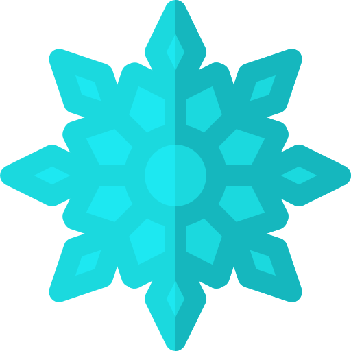Снежинка Basic Rounded Flat иконка