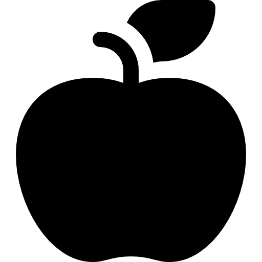 manzana Basic Rounded Filled icono