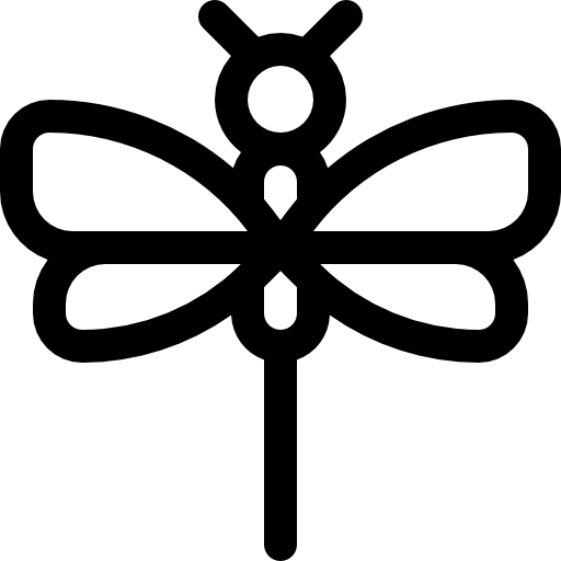 libellule Basic Rounded Lineal Icône