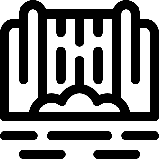 cascata Basic Rounded Lineal icona