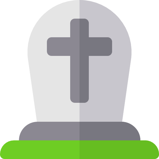 Кладбище Basic Rounded Flat иконка