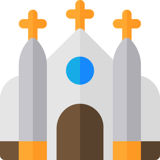 Church Basic Rounded Flat icon