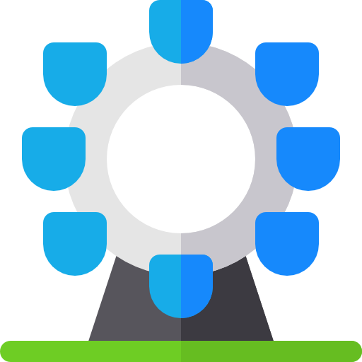 riesenrad Basic Rounded Flat icon