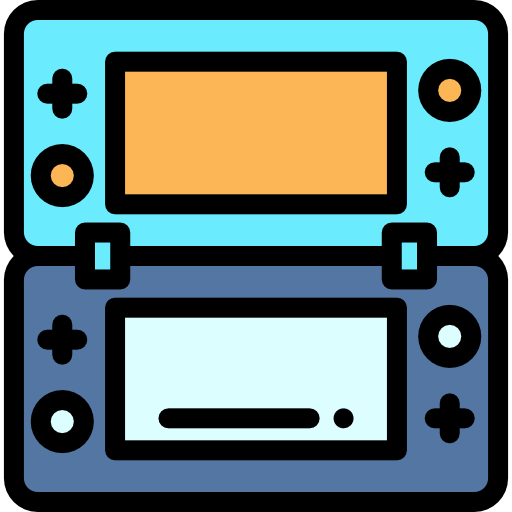 Game console Detailed Rounded Lineal color icon