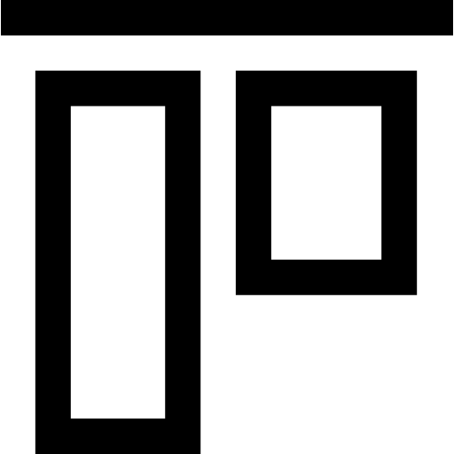 vertikale ausrichtung Super Basic Straight Outline icon