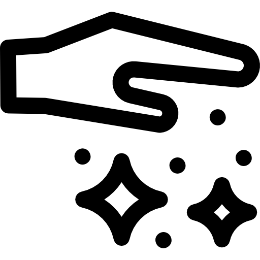 polvere Basic Rounded Lineal icona