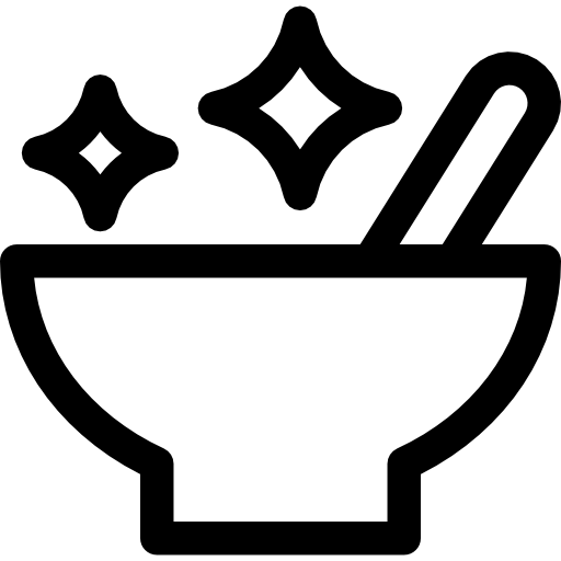 mortero Basic Rounded Lineal icono