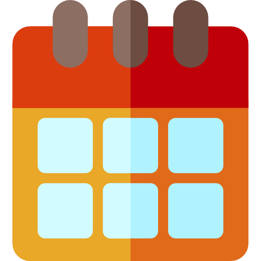 Calendar Basic Rounded Flat icon