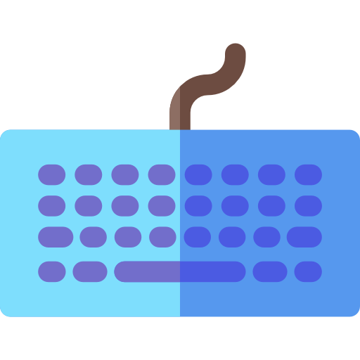 teclado Basic Rounded Flat icono