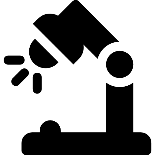 데스크 램프 Basic Rounded Filled icon