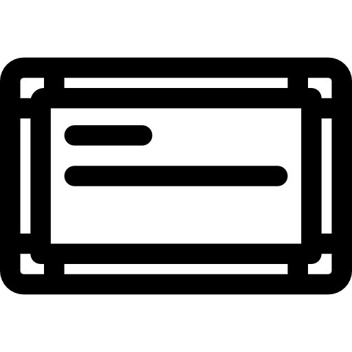 biała tablica Basic Rounded Lineal ikona