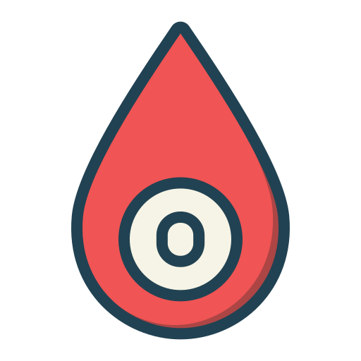 血液型0- Generic Outline Color icon