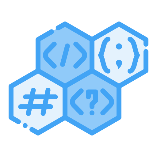 lenguaje de programación Generic Blue icono