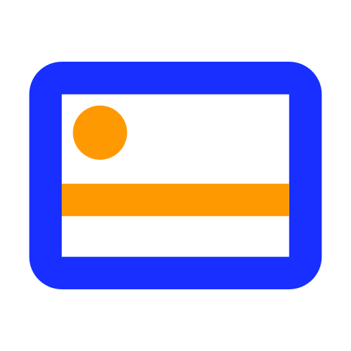 karta Generic Outline Color ikona