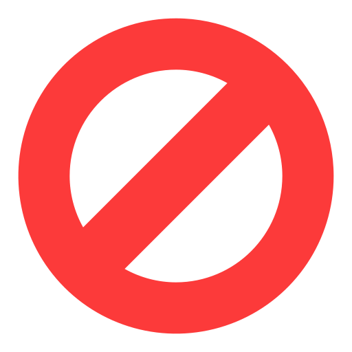 verboden Generic Flat icoon
