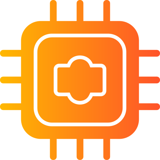 cpu Generic Flat Gradient Icône