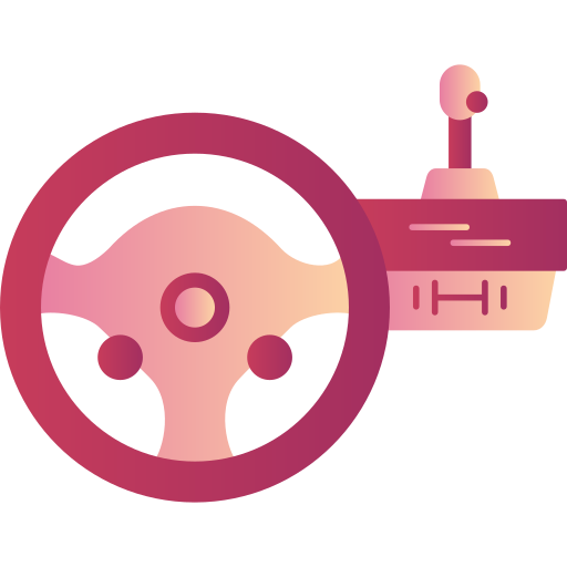 Steering wheel Generic Flat Gradient icon