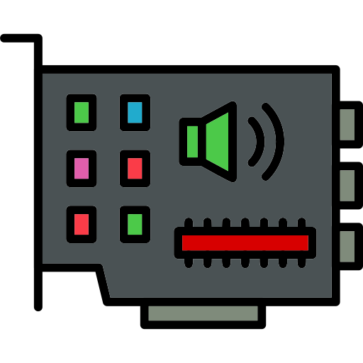 soundkarte Generic Outline Color icon