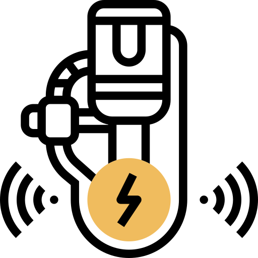 carga eléctrica Meticulous Yellow shadow icono