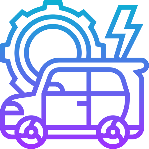 Electric car Meticulous Gradient icon