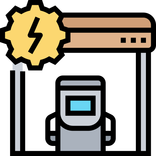 Charging station Meticulous Lineal Color icon