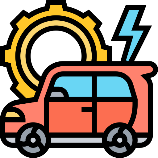 Electric car Meticulous Lineal Color icon