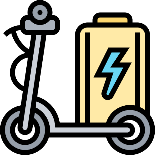 Electric scooter Meticulous Lineal Color icon
