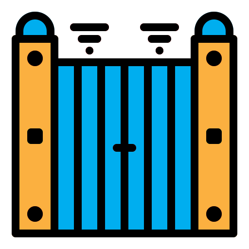 portón automático Generic Outline Color icono