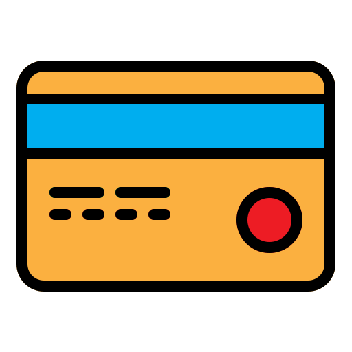 tarjeta de pago Generic Outline Color icono