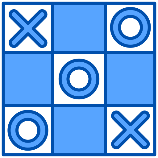 kółko i krzyżyk Generic Blue ikona