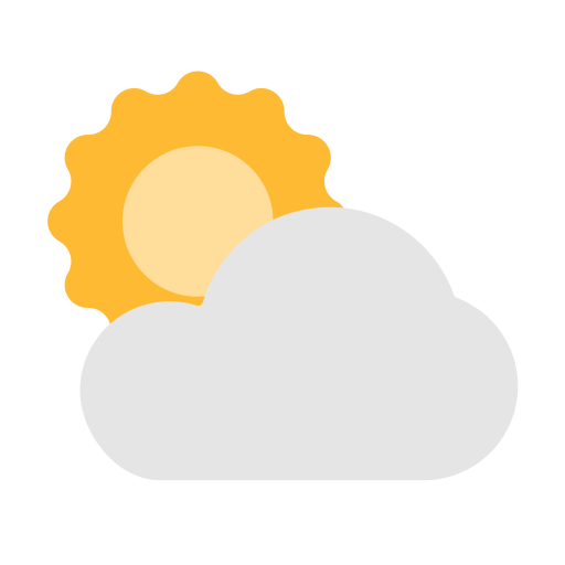nuages et soleil Generic Flat Icône