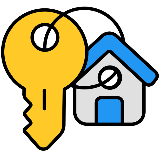 Door key Generic Outline Color icon