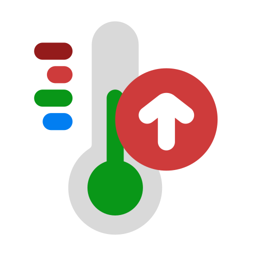 control de temperatura Generic Flat icono