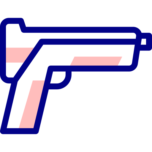 銃 Detailed Mixed Lineal color icon