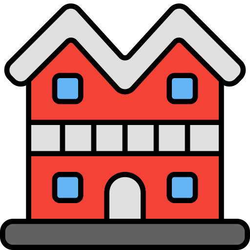 集合住宅 Generic Outline Color icon