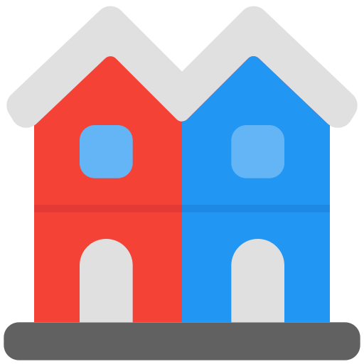 Terraced house Generic Flat icon